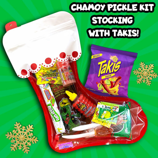 Christmas Chamoy Pickle Kit in Stocking