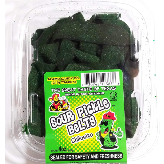 Sour Pickle Belts Candy (5oz) - CandyMex Express